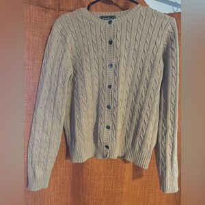 Eddie Bauer cotton button up sweater / cardigan
